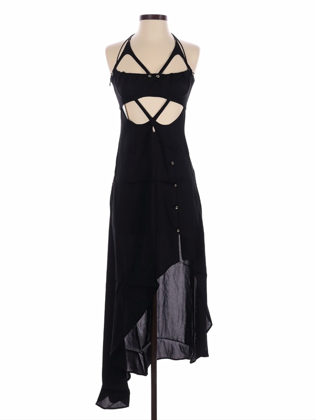 Nwt Han Wen Silk Cut Our Corset Dress. Small